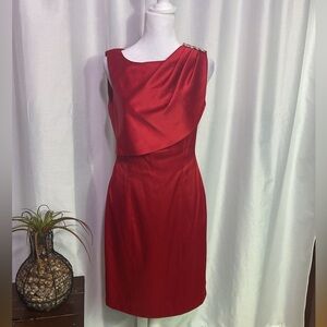 Kay Unger Vintage ( 90’s ) Red Cocktail Dress